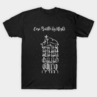 Casa Batllo by Night in onedraw T-Shirt